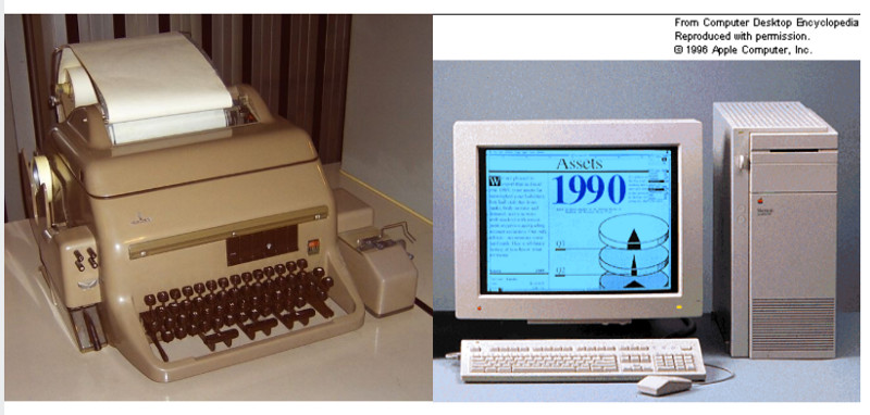 Typewriter vs Computer