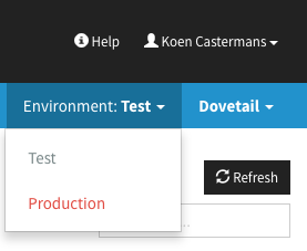 Flow manager environment switcher