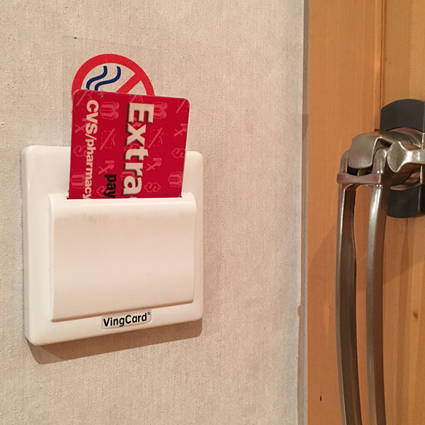 I stuck my CVS card in the slot to keep my hotel room's power on when I wasn't there.
