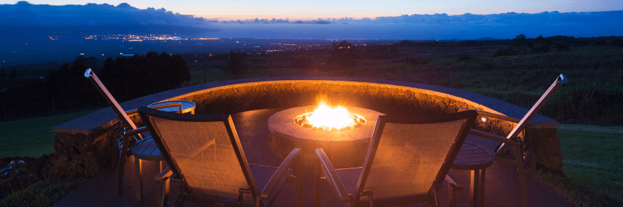 Backyard Makeover - Fire Pit View