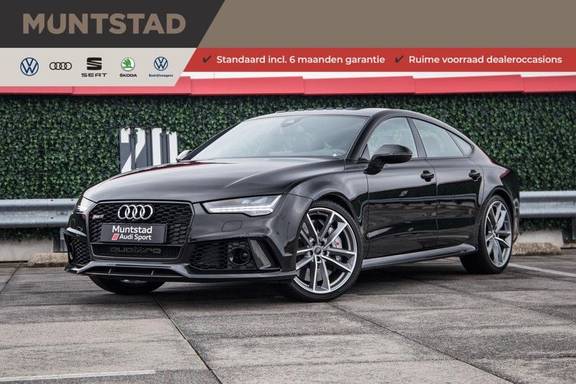 Audi RS7 4.0 TFSI RS7 605 pk quattro performance | Pano-dak | RS dynamic plus pakket | B&O Advanced sound system | Carbon optiekpakket | 360 camera | Adapt. cruise | Sportdifferentieel |