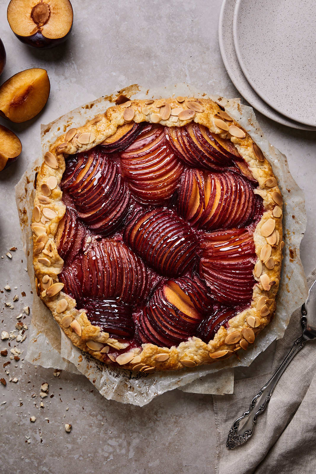 Plum and Almond Galette