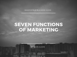 7 Functions of Marketing 