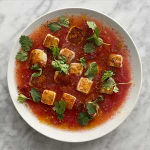 Paneer con tomate