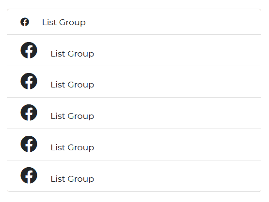 Angular Bootstrap ListGroup Icons