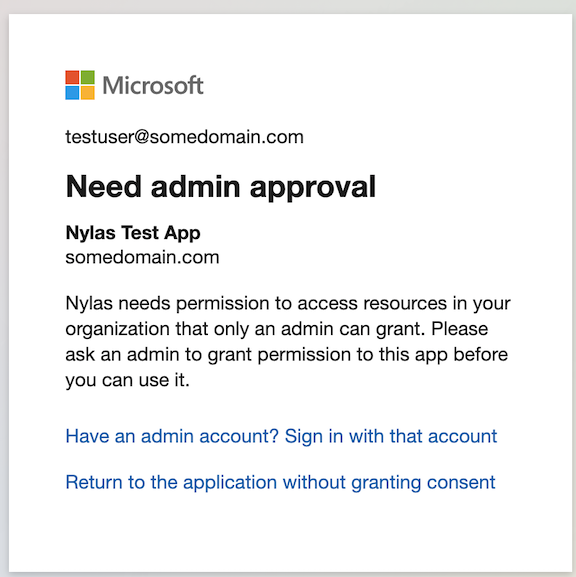 Need admin approval