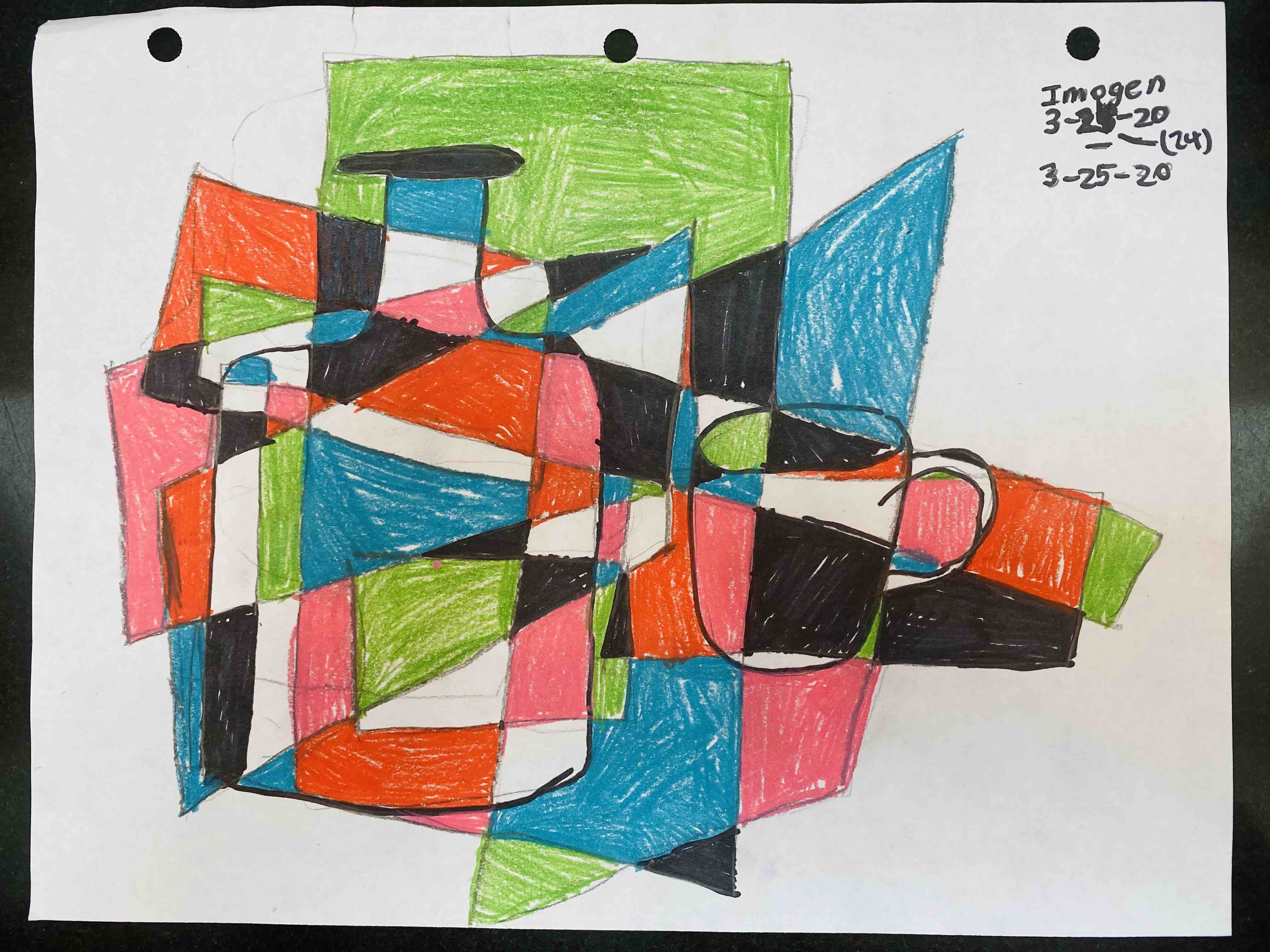 JAM in House cubism drawing