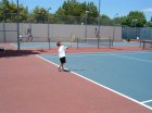 Six-year-old serving