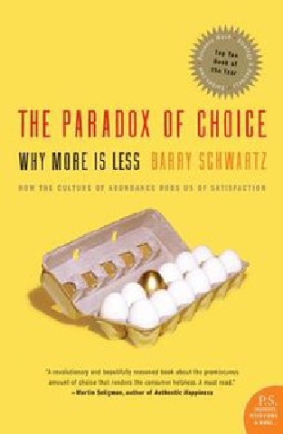 Book cover of 'The Paradox of Choice'