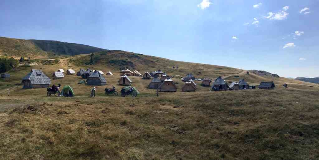 Campsite in the Montenegrin Mountains near Kolasin