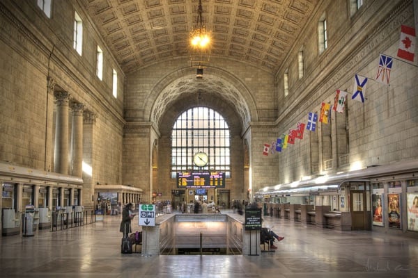 Union Station in Toronto, Canada.