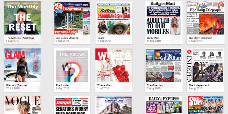PressReader titles