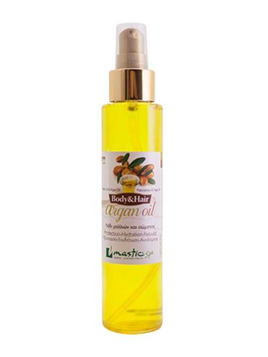 Body & hair oil with argan and mastic – 125ml