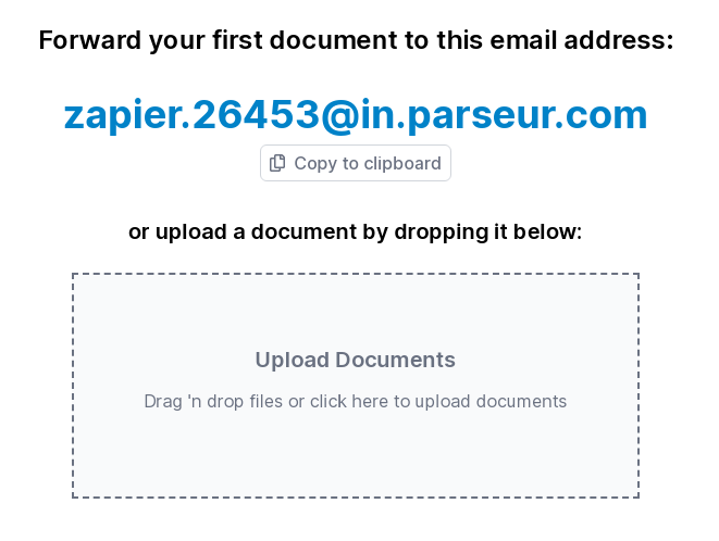 Parseur email address generated automatically