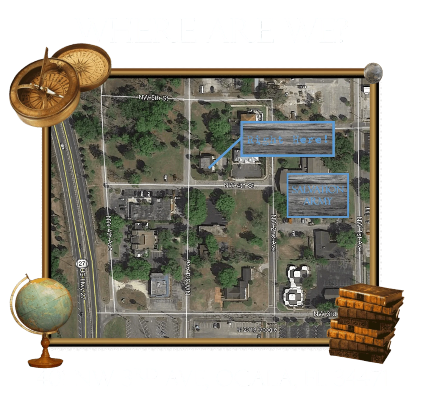 Map showing the location of The Gathering of Ocala