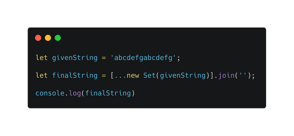 javascript-program-to-get-all-unique-characters-from-a-string-codevscolor