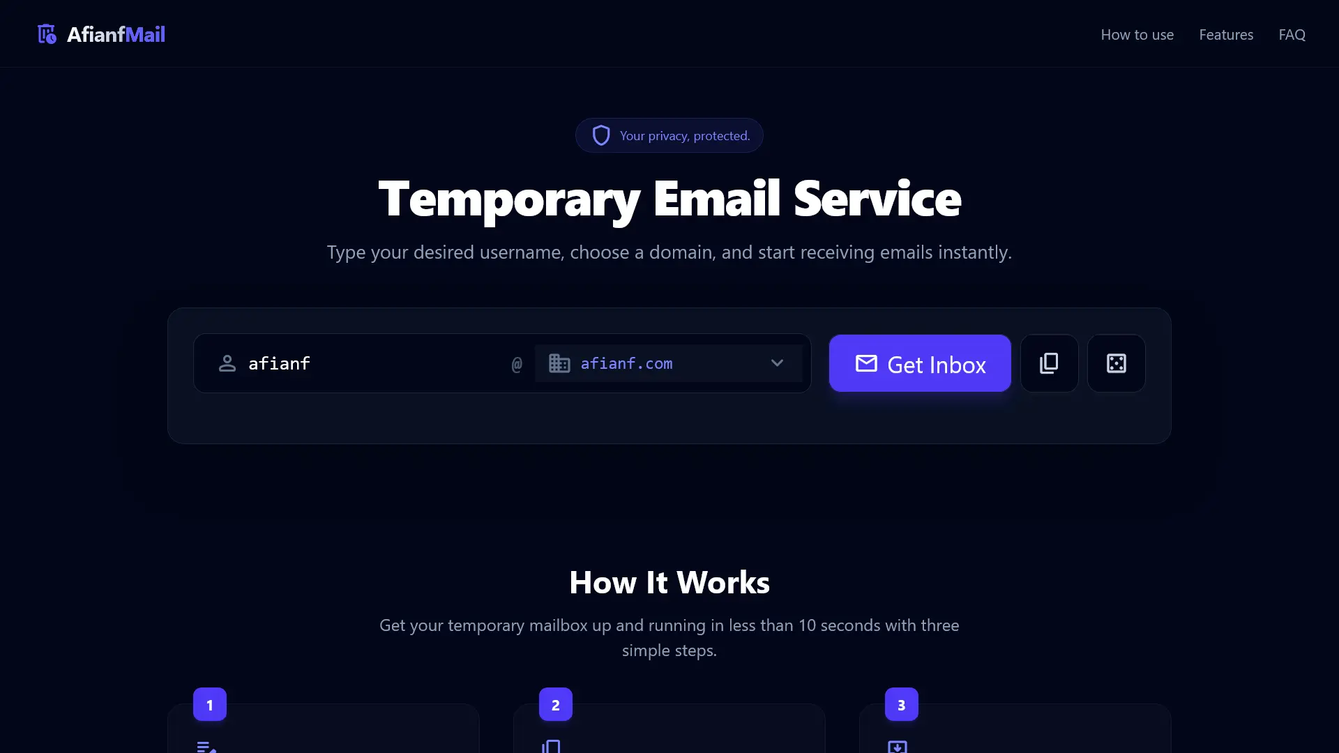 Email Temporary