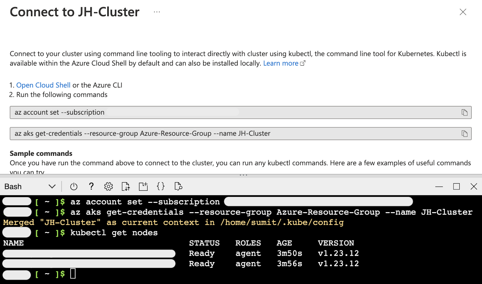 Connect to K8s Cluster
