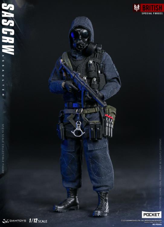 Damtoys British Special Forces Pocket Elite Series SAS CRW Assaulter 1/12 Scale Figure