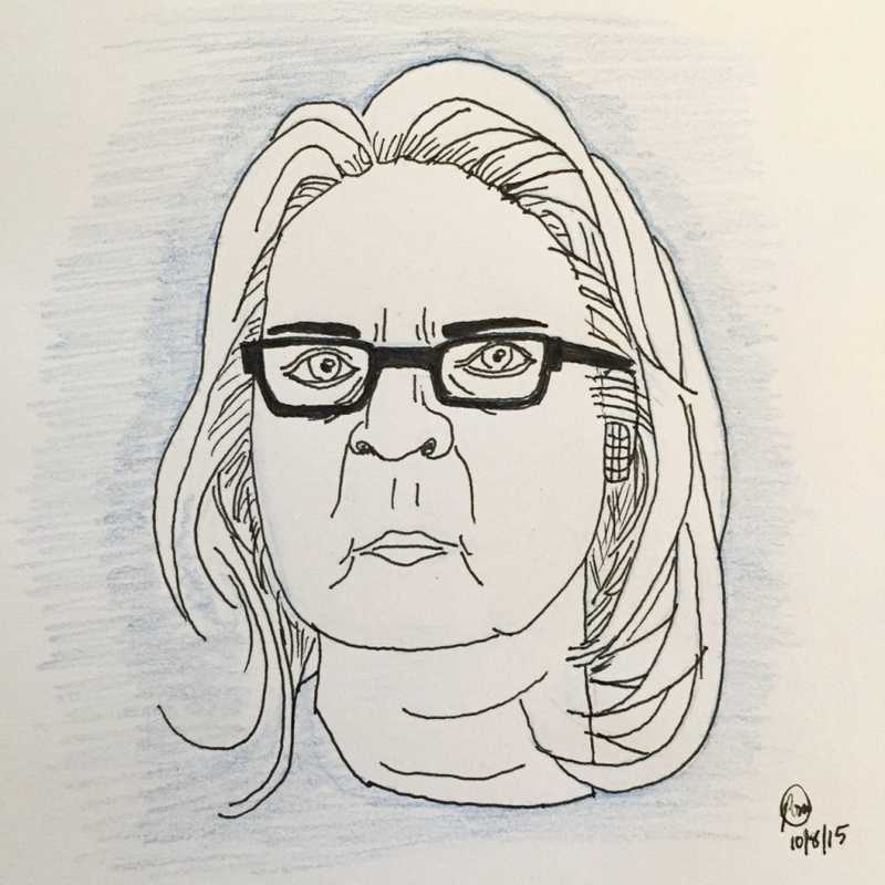 Hilary Clinton daily warmup sketch