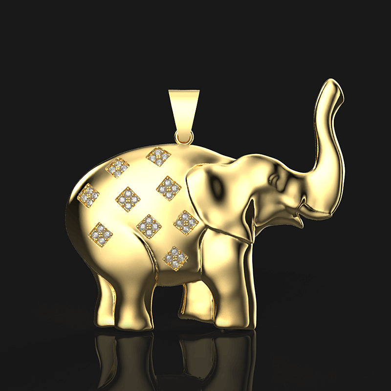 Charming Elephant Pendant