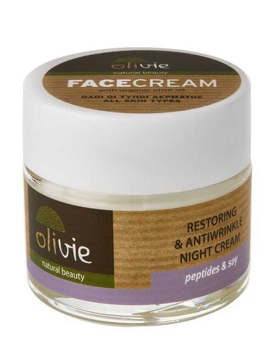 Restoring and anti-wrinkle night cream with soy – 60ml