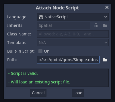 Attach Node Script