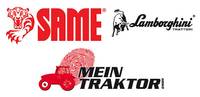 Logos of Same, Lamborghini and Mein Traktor GmbH