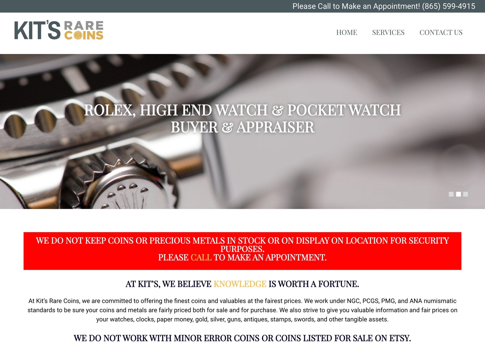 Kit's Rare Coins Slamdot