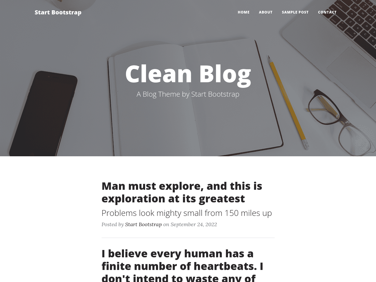 metalsmith/startbootstrap-clean-blog