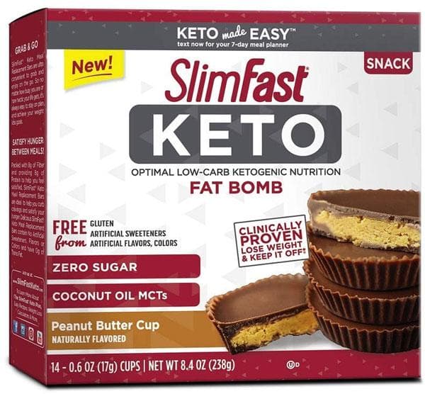 SlimFast Keto Fat Bomb Peanut Butter Cup