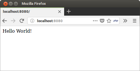 PHP Hello World Program