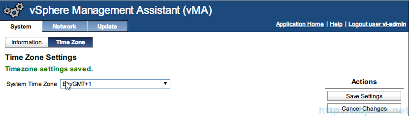 VMware vSphere Management Assistant 5.5 (vMA) - configuration 8