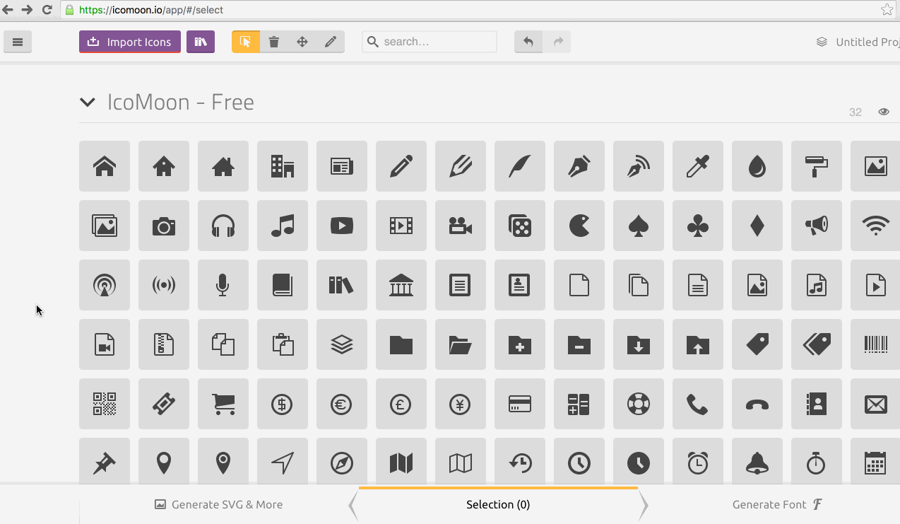 Fontello icon fonts generator - Web Development & Technology Resources
