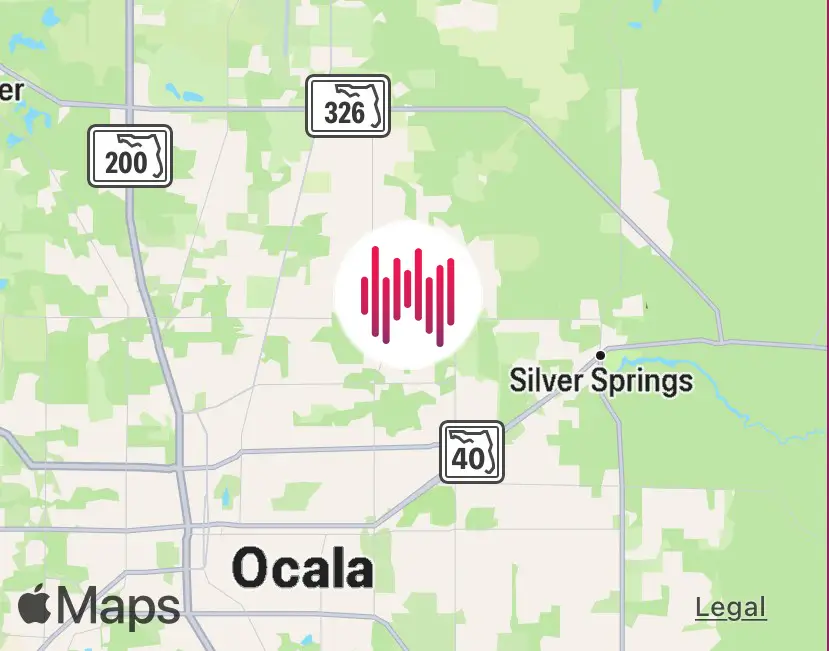map image of where Ocala.Church is