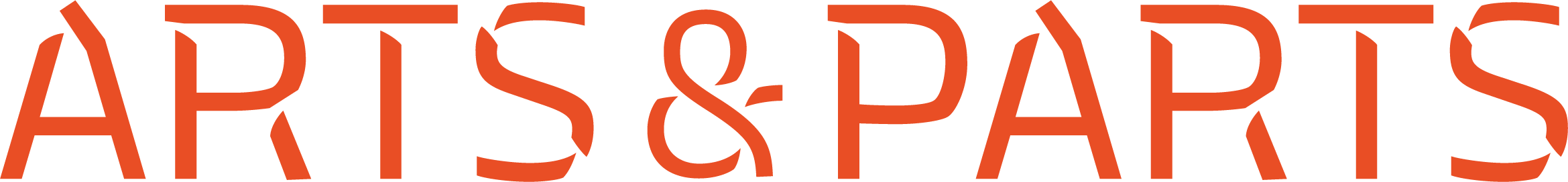 Arts and Parts red font logo