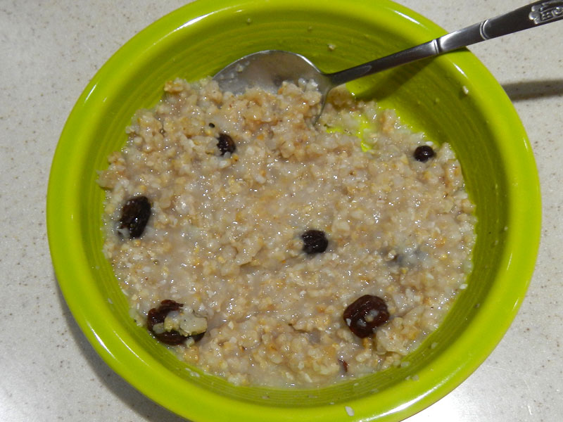 cooking porridge in thermos flask