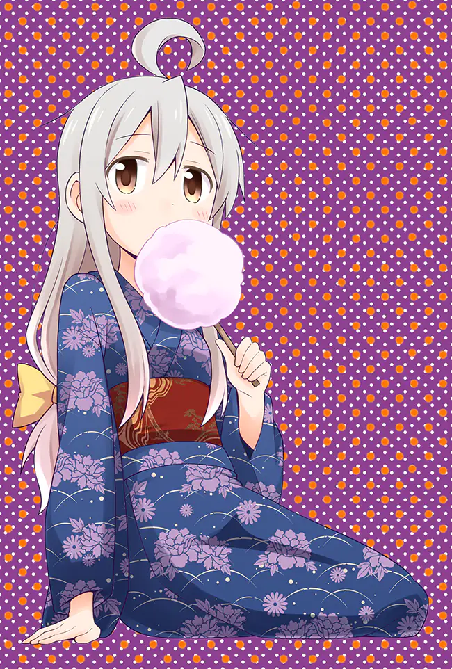 Mahiro loves cotton candy