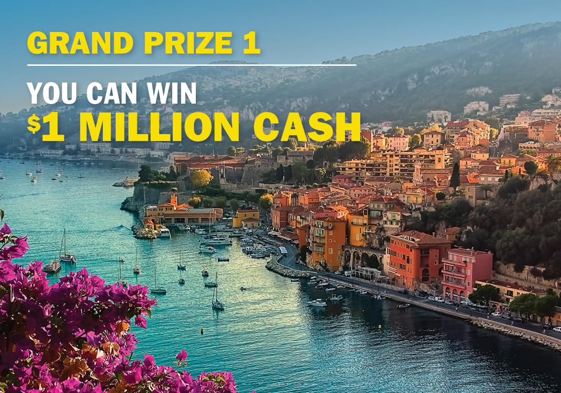 GRAND PRIZE 1 - YOU CAN WIN $1 MILLION CASH