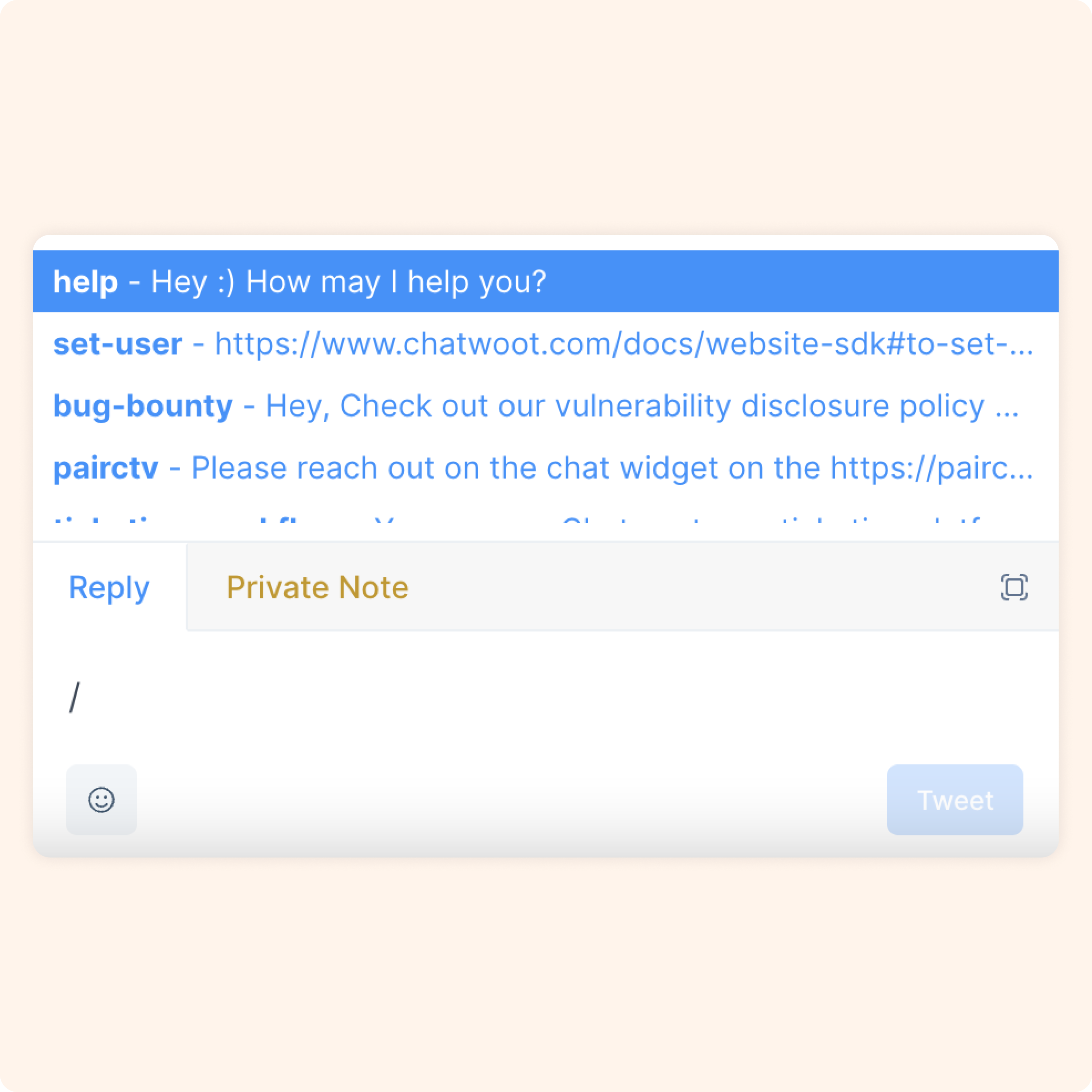 Access and use canned responses directly in conversations
