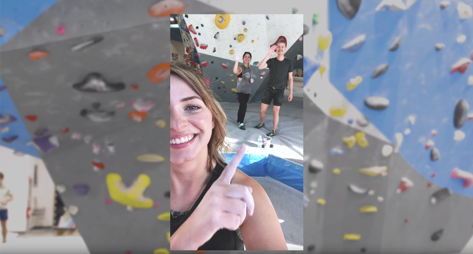 Group of people rock climbing Group of people rock climbing