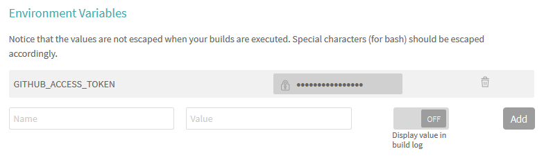 Travis Builder服务器环境变量
