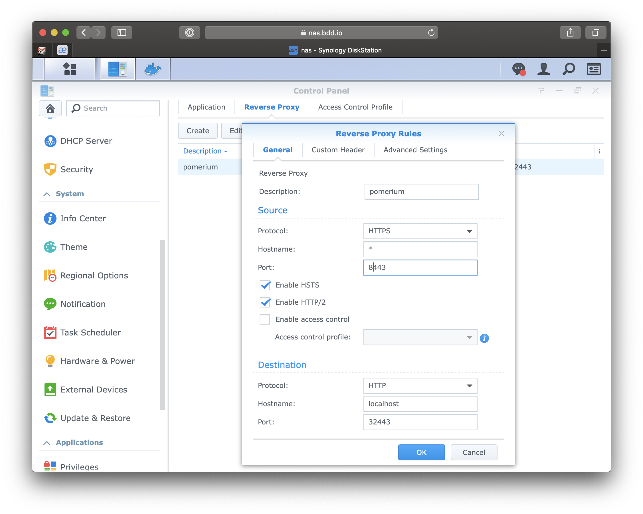 Synology Pomerium