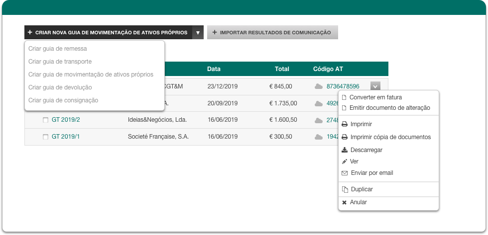 Documentos de Transporte