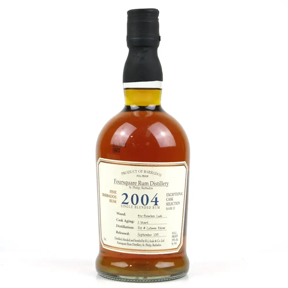 Image of the front of the bottle of the rum Exceptional Cask Selection III 2004
