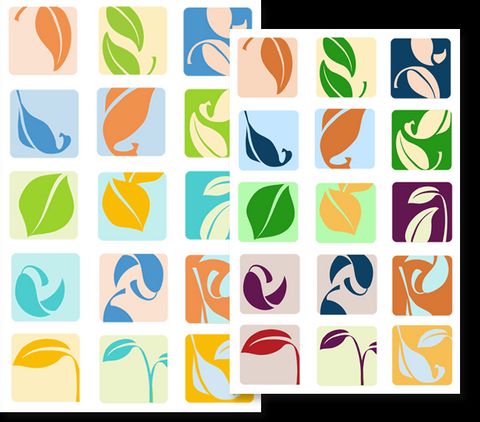 leaf avatar collage
