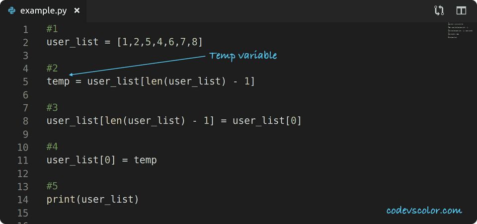 python-program-to-swap-the-first-and-the-last-element-of-a-list