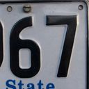 The digits six and seven on a South Australian number plate.