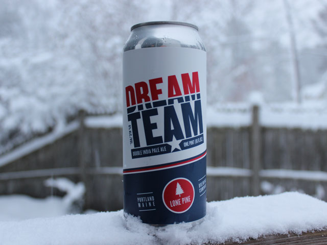 Dream Team, a Double IPA brewed by Lone Pine Brewing Company