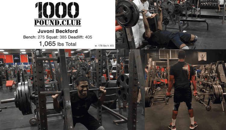 Juvoni Weight Lifting 1000 lb club